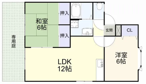 SONE壱番館 B棟【101号室】の間取り