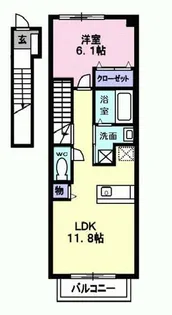 エコー桂【2階】の間取り