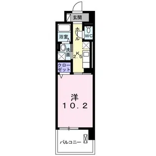 カルム ド アビタシオン【6階】の間取り