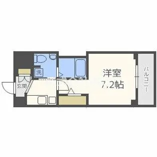 ラシーヌ天王寺町南【504号室】の間取り