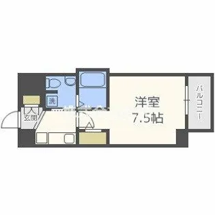 ラシーヌ天王寺町南【8階】の間取り