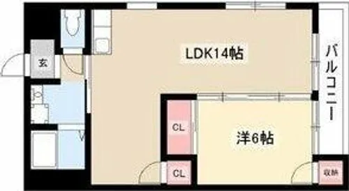 レヂデンス平和ヶ丘【2階】の間取り