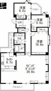 コート八事石坂【4階】の間取り
