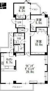 コート八事石坂【4階】の間取り