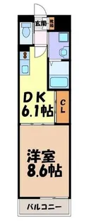 Gramercy Shirakawa Koen【12階】の間取り