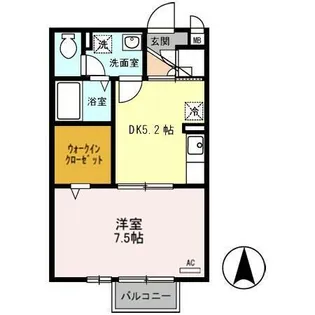 エトワール【201号室】の間取り