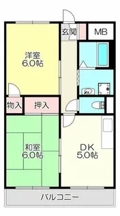 カルム東大阪【8階】の間取り