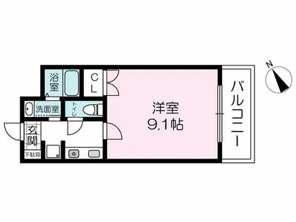 トラントメゾン【203号室】の間取り