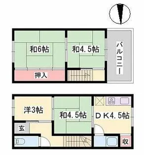 兵庫県姫路市南畝町2丁目【一戸建】の間取り