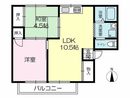 パールハイツ【201号室】の間取り