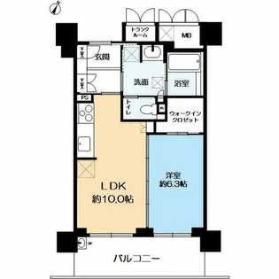 エルグレース神戸三宮タワーステージ【15階】の間取り