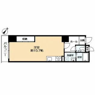 ヴィヴ・ラ・サンク【6階】の間取り