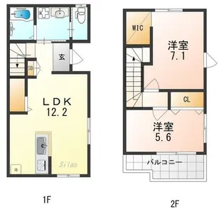 フォレストメゾン高石【1階】の間取り