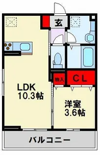 Fuga清納【2階】の間取り