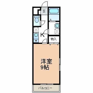 アンプルール リーブル pearfield2【1階】の間取り