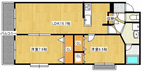 グランデポ大蔵Ⅱ【503号室】の間取り