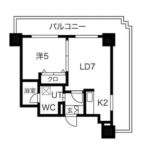ジュエルタワー【15階】の間取り