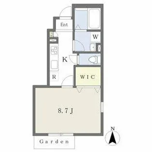 レ・スリジエⅡ【1階】の間取り