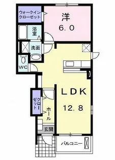 ラ・ルーチェ【1階】の間取り