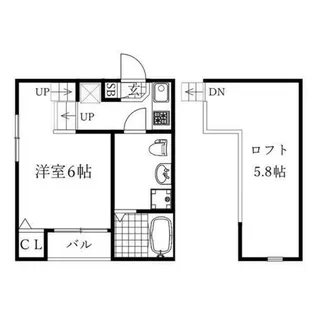 HUMMING LIFE新栄【2階】の間取り