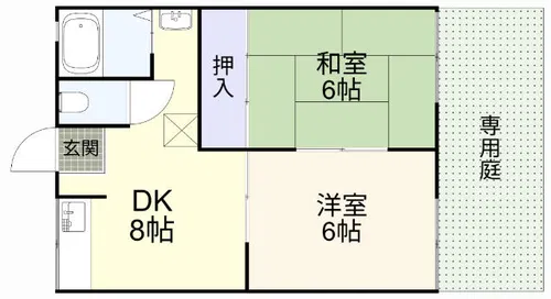 第二コーポ木畑【305号室】の間取り