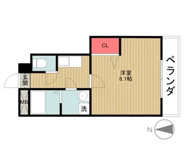 プロミネント石薬師【3階】の間取り