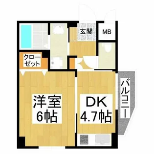 メゾン・プレアデス【4階】の間取り