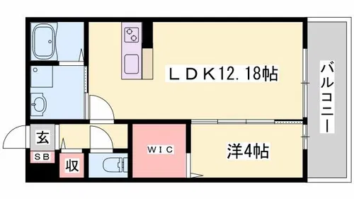 カナロア【202号室】の間取り