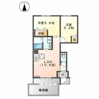 パークハイム【1階】の間取り