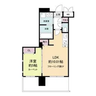 グランシス江坂【0505号室】の間取り