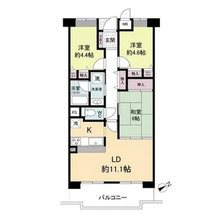 NTPRレジデンス甲子園四番町【0405号室】の間取り