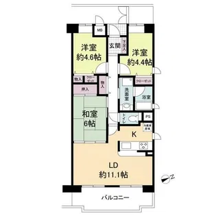 NTPRレジデンス甲子園四番町【0208号室】の間取り
