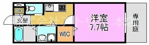 エムズコート吉田【1階】の間取り