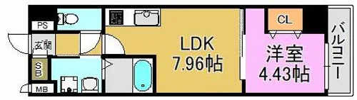 ドムス吉田【2階】の間取り