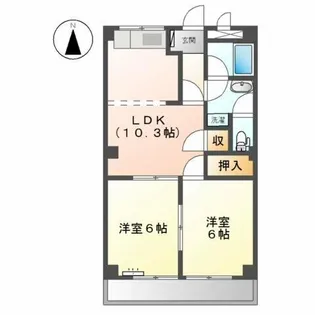 セフティ上坂【1階】の間取り