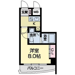 セレニテ甲子園Ⅰ【0602号室】の間取り