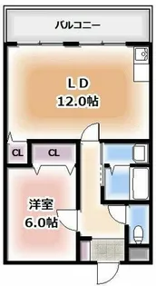 OKハイツ5号館【2階】の間取り