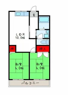 エバーグリーン【4階】の間取り