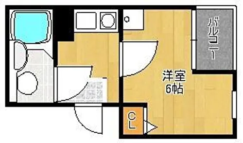 デイズ桜川Ⅱ【5階】の間取り