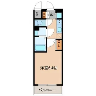 エスリードレジデンスグラン大阪福島ノース【10階】の間取り