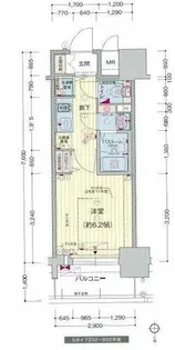 プレサンスタワー北浜【2階】の間取り