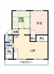 公社賃貸SMALIO 牧野B【9-308号室】の間取り