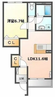 M.I CORPO S【1階】の間取り