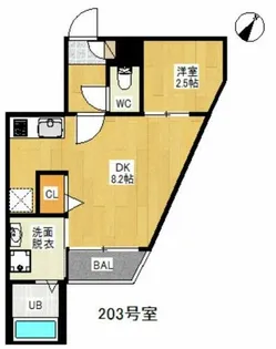 GRANDTIC MIRAI【2階】の間取り