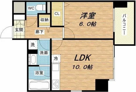 マンションSGI真田山【4階】の間取り