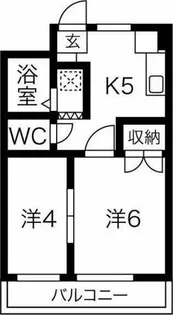 コーポ川原【1階】の間取り
