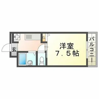 エクセルコート西宮【302号室】の間取り