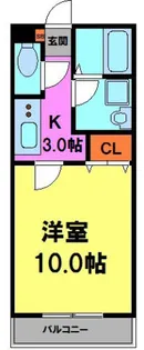 メイプル南花屋敷【101号室】の間取り