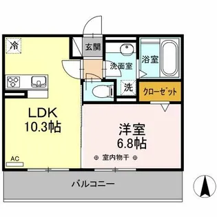 オハナ【1階】の間取り