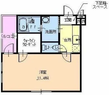 フジパレス山之内【3階】の間取り
